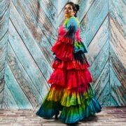 Tie-Dye Raw Cotton Kimono Duster – Boho Ruffle Festival Cardigan | Bali - Image 6