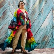 Tie-Dye Raw Cotton Kimono Duster – Boho Ruffle Festival Cardigan | Bali - Image 7