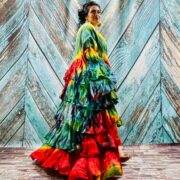 Tie-Dye Raw Cotton Kimono Duster – Ruffled Boho Festival Cardigan | Bali - Image 10