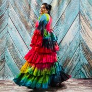 Tie-Dye Raw Cotton Kimono Duster – Boho Ruffle Festival Cardigan | Bali - Image 10