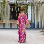 Handcrafted Tie-Dye Rayon Kaftan: Boho Plus-Size Dress - Grace - Image 3