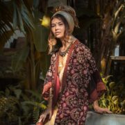 Misty Enchantment Long Velvet Kimono Duster Coat - One Plus Size Luxury for Special Events - Image 3