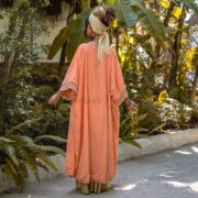 Misty Enchantment Long Velvet Kimono Duster Coat - One Plus Size Luxury for Special Events - Image 2