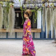 Handcrafted Tie-Dye Rayon Kaftan: Boho Plus-Size Dress - Grace - Image 2