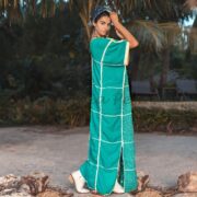 Aleena Crochet Stitch Maxi Dress  Handmade Kaftan Caftan Abaya Gown One Size One Plus Size Resort Vacation Holiday Beach Wear Cotton - Image 2