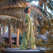 Hand Crochet Cotton Maxi Dress – Bohemian Resort Kaftan | Aleena - Image 2