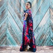 Hand Tie-Dye Maxi Kaftan Dress – Jersey Cotton Boho Festival Gown | Ema - Image 4