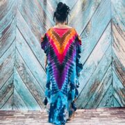 Hand Tie-Dye Maxi Kaftan Dress – Jersey Cotton Boho Festival Gown | Ema - Image 6