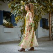 Misty Enchantment Long Velvet Kimono Duster Coat - One Plus Size Luxury for Special Events - Image 2