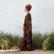 Plus Size Hand Tie-Dye Cotton Maxi Dress – Boho Kimono Duster Cardigan | Colette - Image 2