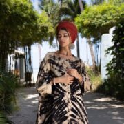 Plus Size Hand Tie-Dye Cotton Maxi Dress – Boho Kimono Duster Cardigan | Colette - Image 4