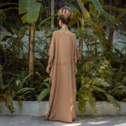 Rayon Kaftan Maxi Dress – Boho Festival Abaya Gown, One Size Plus | Rosa - Image 3