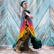 Tie-Dye Maxi Kaftan – Handmade Boho Festival Dress, Plus Size Cotton Cover-Up | Ema - Image 7
