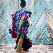 Hand Tie-Dye Maxi Kaftan Dress – Jersey Cotton Boho Festival Gown | Ema - Image 7