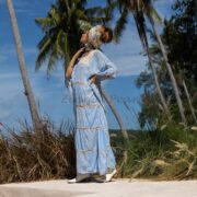 Handmade Crochet Cotton Maxi Kaftan – Boho Beach Cover-Up | Zora - Image 2
