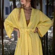Ada Printed Viscose Kimono Duster – Boho Beach Cover-Up, One Size Plus - Image 4