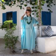 Rayon Kaftan Maxi Dress – Boho Beach Coverup, One Size Plus | Rosa