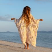 Handmade Crochet Cotton Maxi Kimono Duster – Boho Beach Resort | Flora - Image 3
