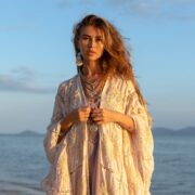 Handmade Crochet Cotton Maxi Kimono Duster – Boho Beach Resort | Flora - Image 4
