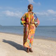 Reversible Quilted Kimono Duster – Vintage Handmade Cotton Boho Coat | Sakura