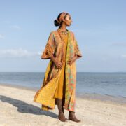 Sakura Reversible Vintage Heavy Quilted Duster Kimono Coat Jacket Handmade Boho Holidays Vacation Festival