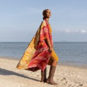 Sakura Reversible Vintage Heavy Quilted Duster Kimono Coat Jacket Handmade Boho Holidays Vacation Festival - Image 2