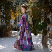 Hand-Quilted Silk Patchwork Kimono – Boho Maxi Coat | Akari - Image 2