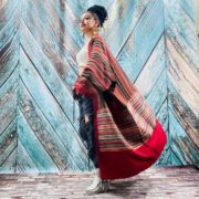 Handmade Patchwork Cotton Duster Cardigan – Boho Festival Kimono | Darbi - Image 8