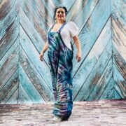 Mahika Handmade Dungarees Baggy Jumpsuit boho Harem Pant hand Tiedye Overall ONE PLUS SIZE - Image 3