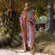 Sakura Reversible Vintage Medium Quilted Duster Kimono Coat Jacket Handmade Boho Holidays Vacation Festival