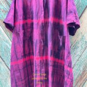 Handmade Tie-Dye Cotton Maxi Duster: Boho Kimono Cape with Hood - Image 7