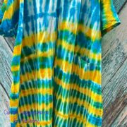 Handmade Tie-dye Maxi Hoodie Duster: Boho Festival Kimono Plus Size - Willow - Image 5
