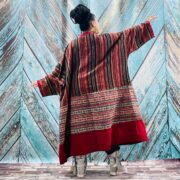 Handmade Patchwork Cotton Duster Cardigan – Boho Festival Kimono | Darbi - Image 6