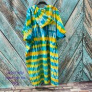 Handmade Tie-dye Maxi Hoodie Duster: Boho Festival Kimono Plus Size - Willow - Image 4