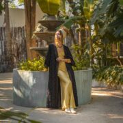 Misty Enchantment Long Velvet Kimono Duster Coat - One Plus Size Luxury for Special Events