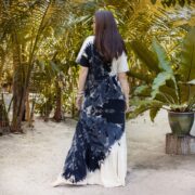 Handmade Tie-Dye Cotton Maxi Dress: Boho Resort Wear, Plus Size - Bailey - Image 3