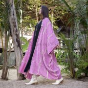 Handmade Crochet Embroidered Cotton Kimono Duster: Boho Resort Wear - Isa - Image 2
