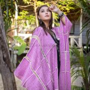Handmade Crochet Embroidered Cotton Kimono Duster: Boho Resort Wear - Isa - Image 5
