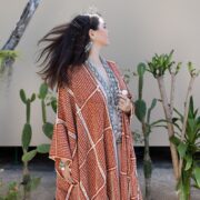 Handmade Crochet Embroidered Cotton Kimono Duster: Boho Resort Wear - Isa - Image 5