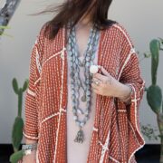 Handmade Crochet Embroidered Cotton Kimono Duster: Boho Resort Wear - Isa - Image 6
