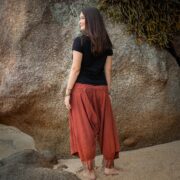 Handmade Cotton Harem Pants: Boho Festival Stonewash Trousers - Paloma - Image 2