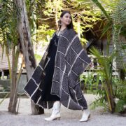 Handmade Crochet Embroidered Cotton Kimono Duster: Boho Resort Wear - Isa - Image 4