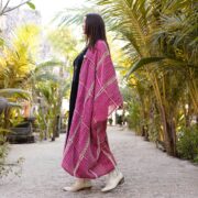 Handmade Crochet Embroidered Cotton Kimono Duster: Boho Resort Wear - Isa - Image 2