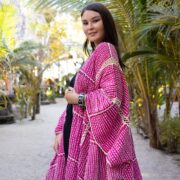 Handmade Crochet Embroidered Cotton Kimono Duster: Boho Resort Wear - Isa - Image 4