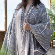 Handmade Crochet Embroidered Cotton Kimono Duster: Boho Resort Wear - Isa - Image 6