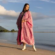 Handmade Crochet Embroidered Cotton Kimono Duster: Boho Resort Wear - Isa - Image 2