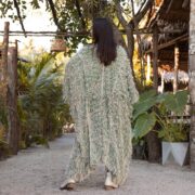 Handmade Crochet Embroidered Cotton Kimono Duster: Boho Resort Wear - Isa - Image 3