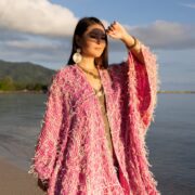 Handmade Crochet Embroidered Cotton Kimono Duster: Boho Resort Wear - Isa - Image 5
