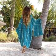 Handmade Crochet Embroidered Kimono Duster: Festival Beach Cover-Up - Isa - Image 3
