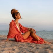 Boho Ruffled Cotton Duster Kimono: Festival Beach Cover-Up (One Size) - Yasmin - Image 4
